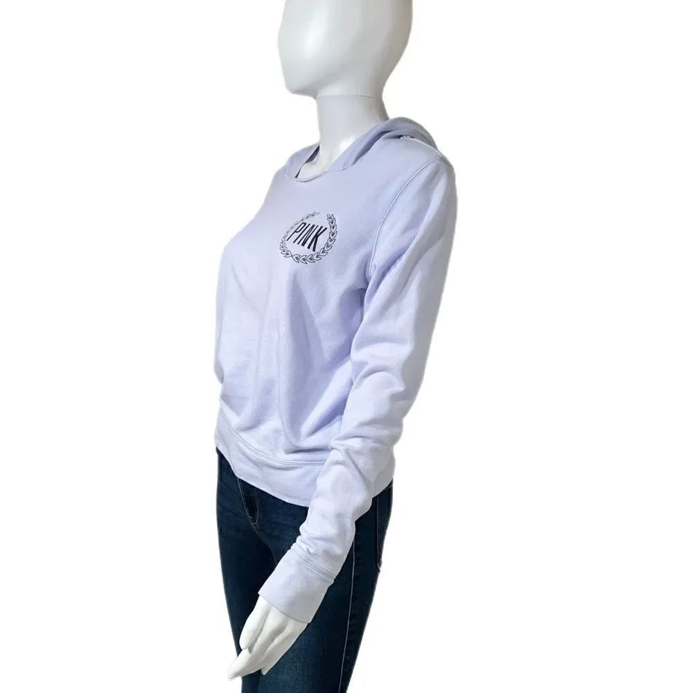 VS PINK Lightweight Periwinkle Hooded Pullover